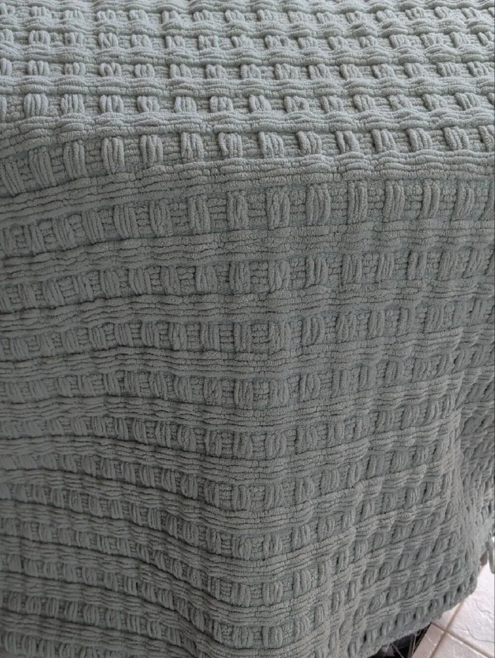 Pottery Barn Sage Green Throw Blanket Soft Cozy Comfy Classic 50x70 